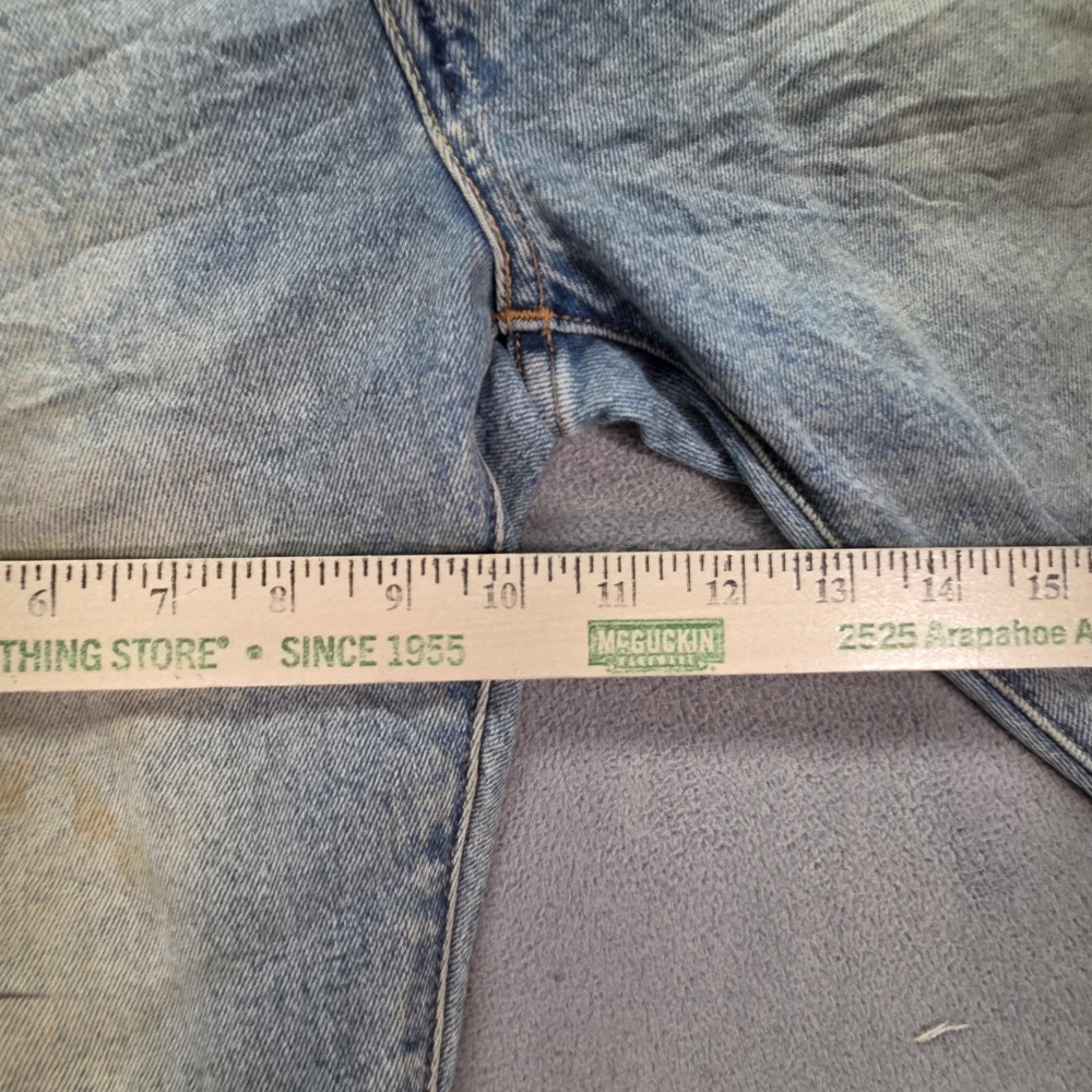 Levis Jeans Mens Selvedge Light Wash Blue Slim Tapered Honeycomb Fits 30x30 - Picture 6 of 16